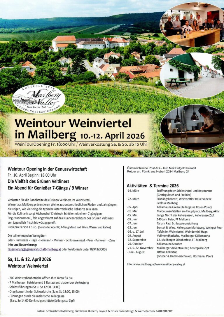 Weintour Weinviertel 2026